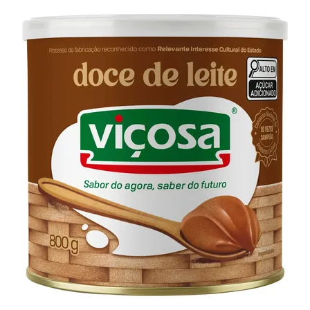 Doce de Leite Viçosa Cremoso Tradicional Lata 800g
