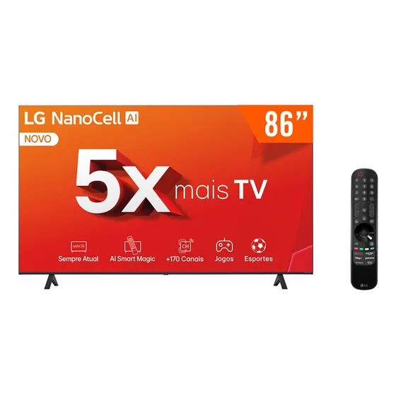 Smart Tv Nanocell 86  Uhd 4k LG 86nano80tsa Thinq Ai Alexa