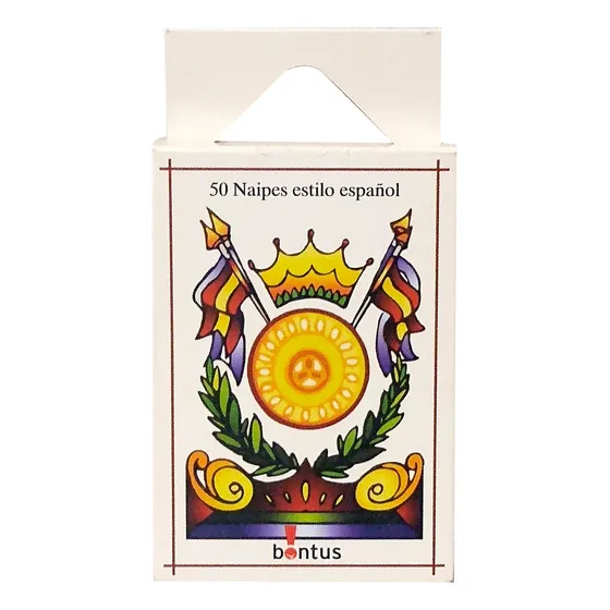 Naipes Estilo Español 50 Cartas Bontus Juego De Cartas Color del reverso Azul
