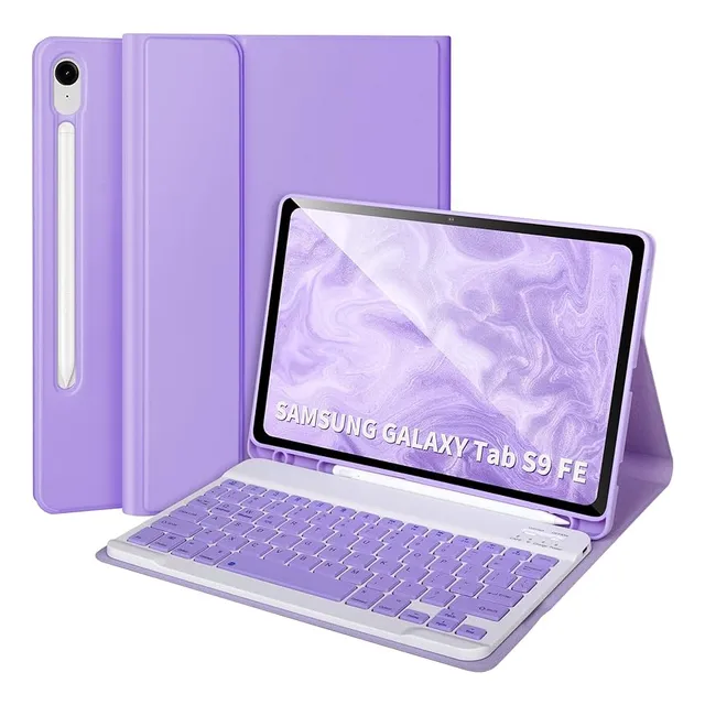 Funda Teclado Con Ñ Para Galaxy Tab S9 Fe 10.9 / S9 11  2023