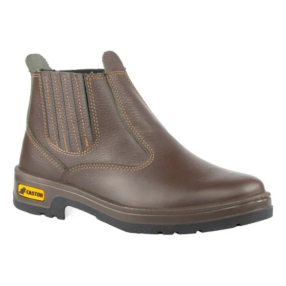 Bota Castor Chelsea Vaqueta Marrón