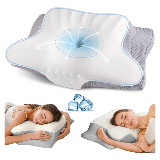 Almohada Cervical P Cuello, Ergonómica, Espuma Viscoelástica