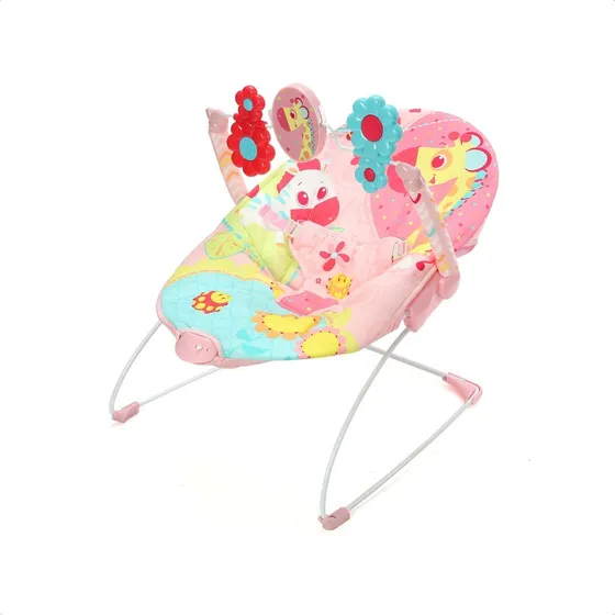 Bouncer Vibrador Selva Para Bebés - Baby Innovation Color Rosa