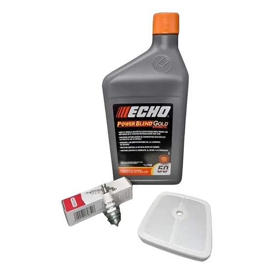 Kit 4605 1lts Aceite Echo Filtro Orig Bujia Desmalezadora