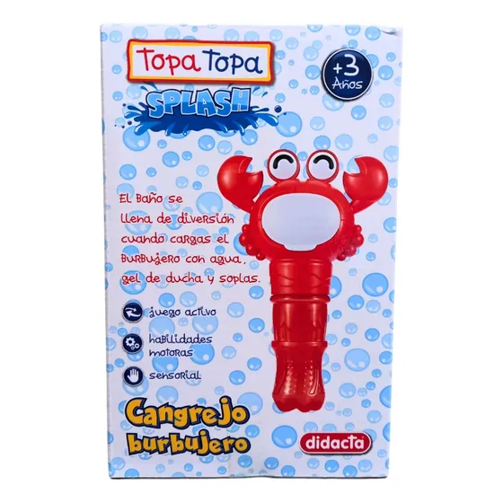 Juguete De Baño Cangrejo Burbujero Topa Topa Didacta Niños