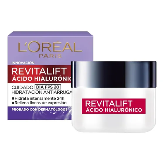 Crema De Día L'oréal Revitalift Ácido Hialurónico Fps 20