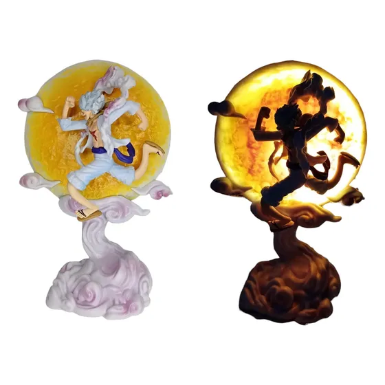 Figura Lámpara Luffy Gear Five One Piece 15 Cms