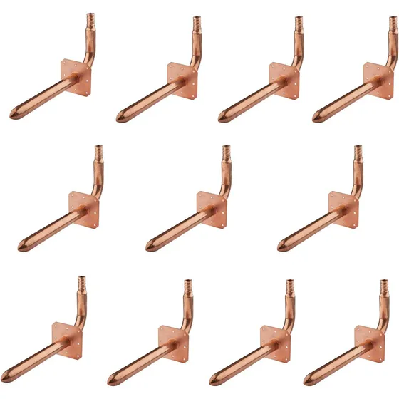 Codo De Cobre Brida De Pared, 1,27 Cm Pex De 1,27 Cm De...