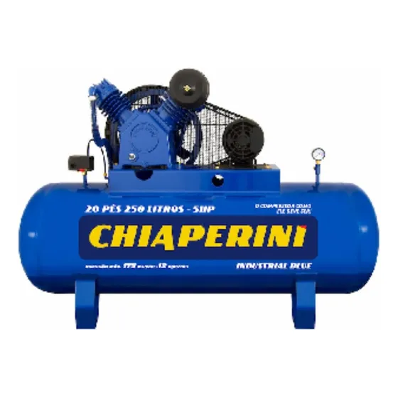 Compressor De Ar 20 Pes 175 Lbs 250 Litros Trifasico Blue 20