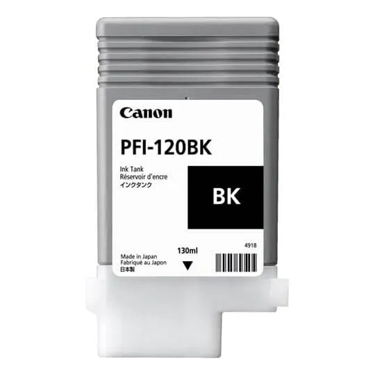 Tinta Negra 130ml (pfi-120bk) Para Canon Imageprograf