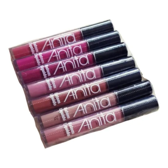  Batom Líquido 10 Unid. Matte Anita *cores A Escolher 