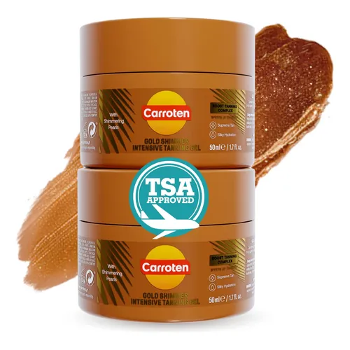 Tanning Gel Carroten Gold Shimmer Intensive 150ml X 2 Pack