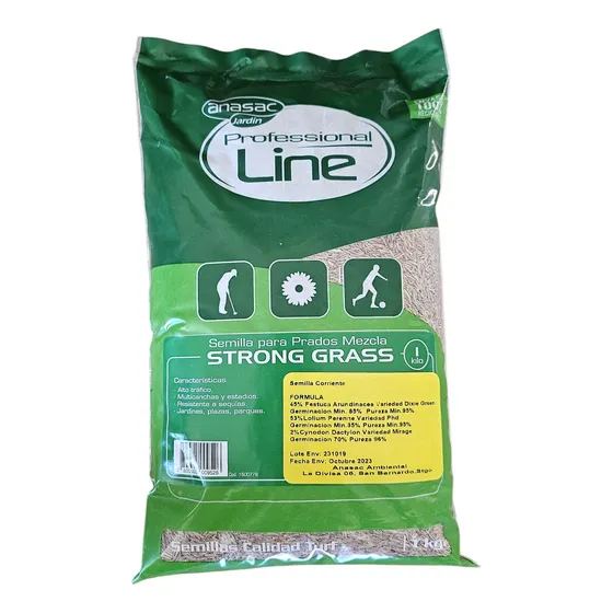 Semillas Pasto Mezcla Strong Grass 1kg - Anasac Alto Trafico