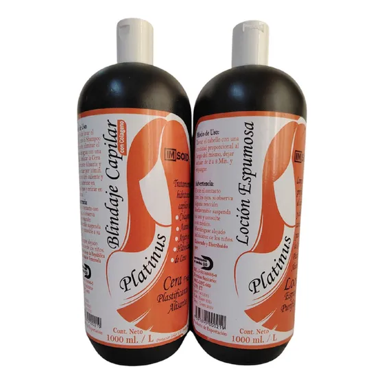 Tratamiento Capilar Cera Fría Plastificante  De 1000ml