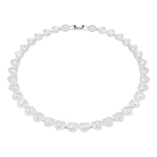 Collar Tennis Ariana Grande X Swarovski Con  Baño De Rodio