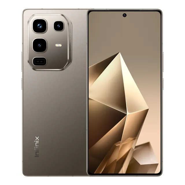 Celular Infinix Note 50 Pro Bioactive Halo Ai Lighting, 90 W, carga superrápida, 30 W, inalámbrico, 6,78 amoled, 144 Hz, 256 GB, 8 GB de RAM, titanio gris