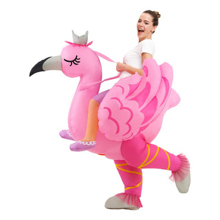 Disfraz Inflable De Flamenco Kooy Para Adulto En Halloween Y Disfraz Inflable De Flamenco Kooy Para Adulto En Halloween Y