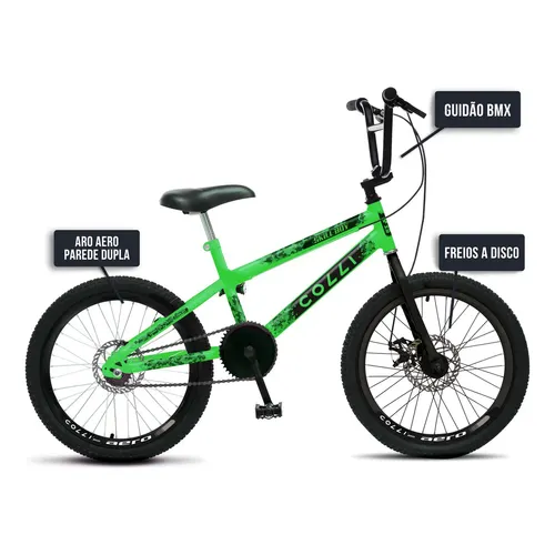 Bicicleta Cross Freestyle Tkz Shinobi Aro 20 Alumínio Cor Preto