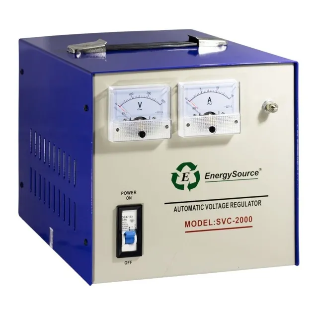 Estabilizador/voltaje Servomotor 2000w Svc-2000 Energysource Color Azul
