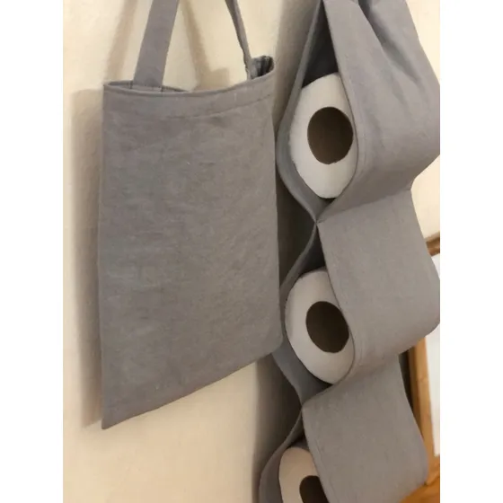 Porta Rollo Papel Higiénico De Tela Para Colgar