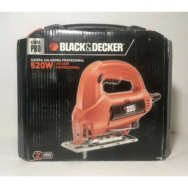 Sierra Caladora Profesional Ks550k-b3/ 520w Black And Decker