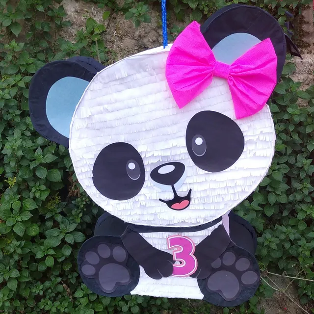 Piñata Infantil Osita Panda Personalizada