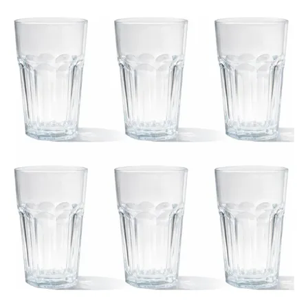 Kit Copos De Vidro Fratelli Sydney Long Para Suco E Água 350 Ml Com 6