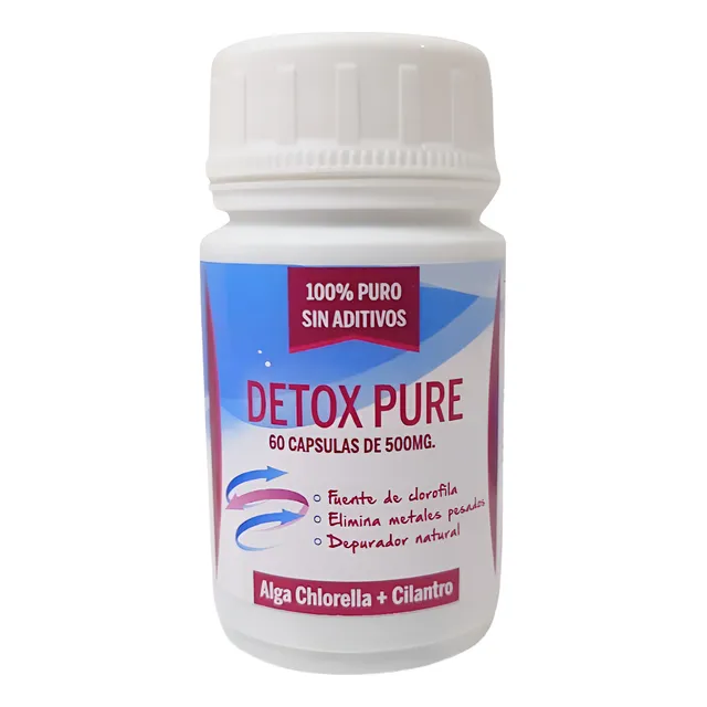 Detox Pure - Cilantro + Alga Chlorella - 60 Capsulas
