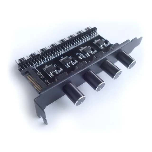 Controlador Hub Ventiladores Pc Sata 8 Fans 3 Pin, 4 Pin
