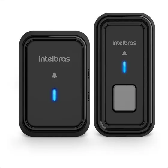 Campainha Sem Fio Com Bateria Cib 101 Intelbras Preta + Nfe