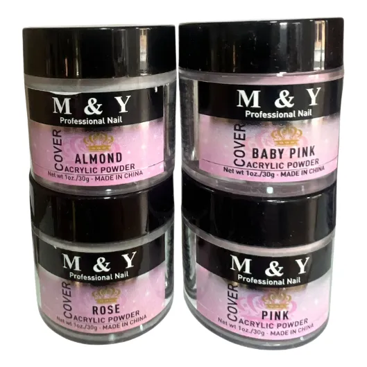2x Und Polvo Acrílico M&y Para Sistema De Uñas, Manicura
