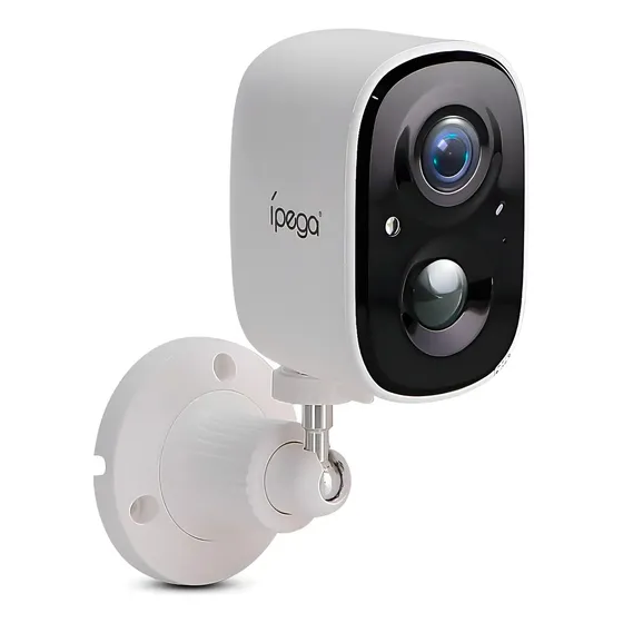 Câmera de Segurança Wi-Fi Sem Fio Full HD 1080p Bateria Visão Noturna Ipega KP-CA190
