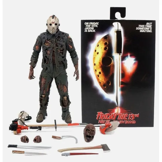 Jason Figura Neca Ultimate Friday The 13th Part 7 New Boold
