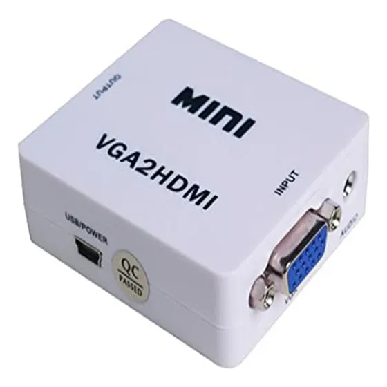 Convertidor Vga A Hdmi Adaptador Hd 1080p Pc Monitor Laptop