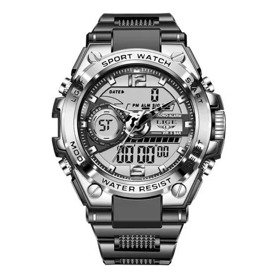 Reloj Lige Analógico Digital Impermeable Deporte Multifuncio
