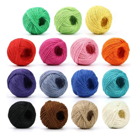 Pita De Yute Colorida, 15 Rollos 2mm 3 Hilos De Cuerda ...