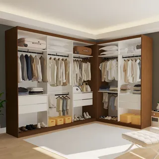 Closet Casal Sem Portas 2 Módulos 6 Gavetas França Ha Closet Casal Sem Portas 2 Módulos 6 Gavetas França Ha