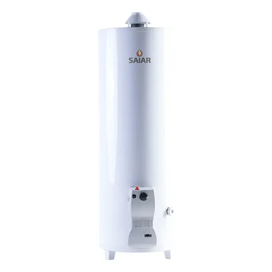Termotanque Saiar 120L Multigas De Pie Con Aislamiento Térmico Blanco