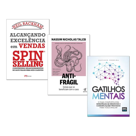 Antifrágil+ Alcançando Excelência Vendas+ Gatilhos Mentais
