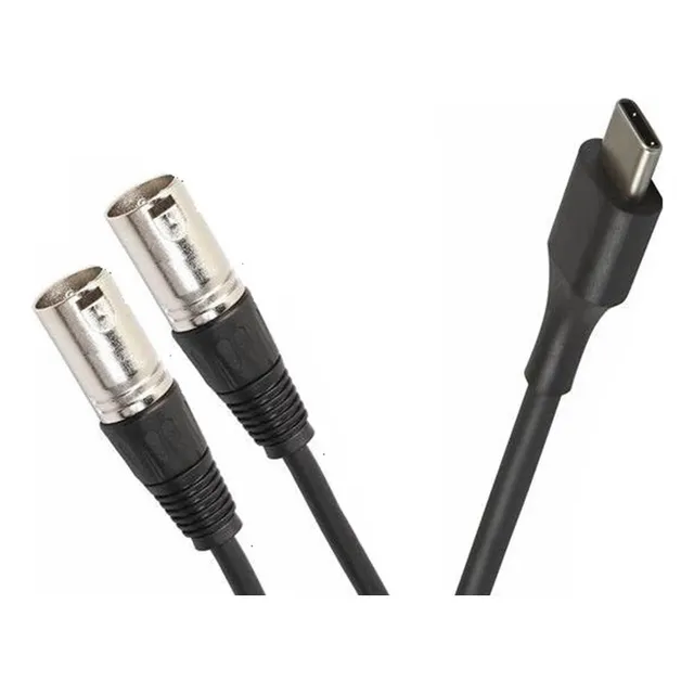 Cable Xlr-usb Tipo C Steelpro Xlr-1.5-usbc 1.5m Oxigen Free