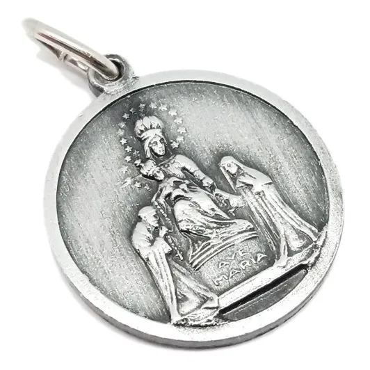 Medalla Virgen De Pompeya - Incluye Cadena - 20mm/al