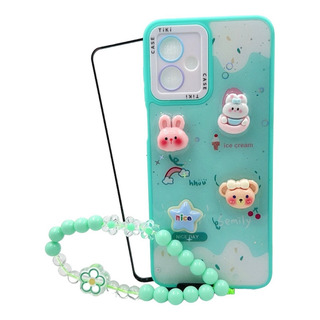 Funda Pulsera + Mica Cristal Para Motorola G54 5g Funda Pulsera + Mica Cristal Para Motorola G54 5g