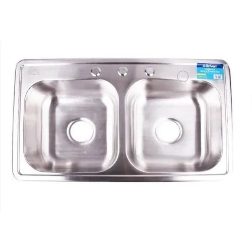 Fregadero Doble Ponchera Acero Inoxidable Marca Griven