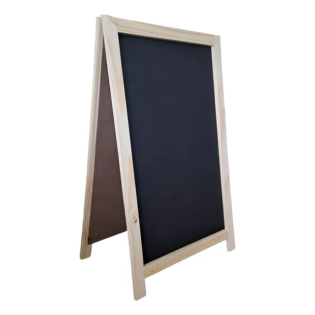 Pizarrón Marco De Madera 60x100 Doble Hoja Pizarra Vereda