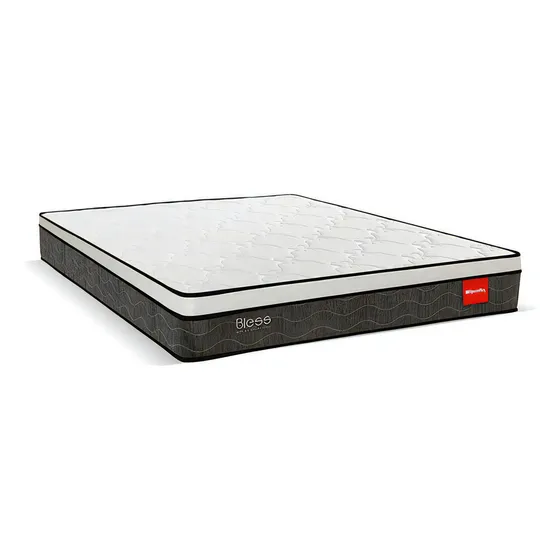 Colchão De Casal Reconflex Bless D26 138cm Com Mola Ensacada Cor Preto