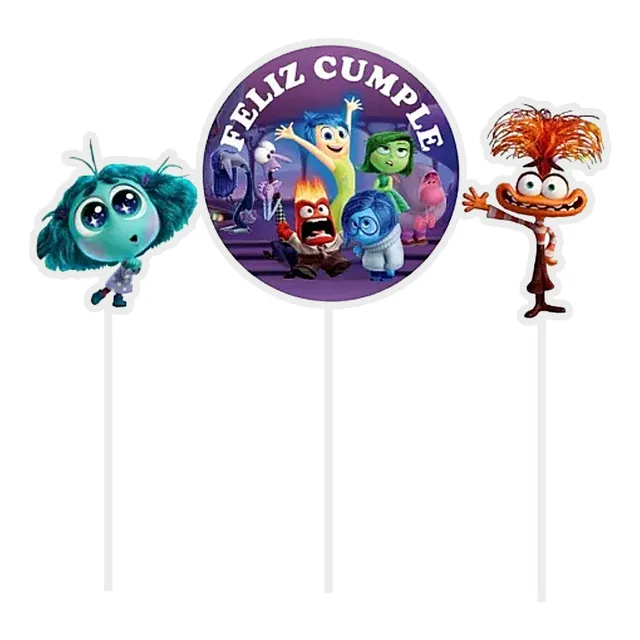 Adorno Pinche Set Feliz Cumple Varios Personajes Calumi X3u