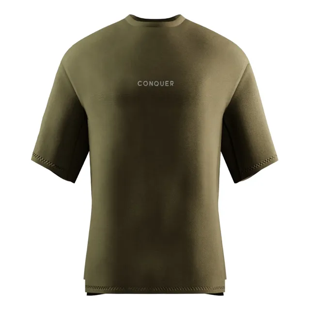 Remera Oversize Culturismo Fitness Gimnasio Crossfit Conquer