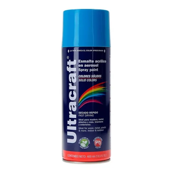 Pintura En Spray Color Azul Claro - Ultracraft 400ml