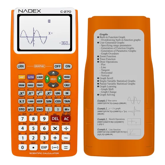 Calculadora Científica Con Gráficos Para Estudiantes, Naranj