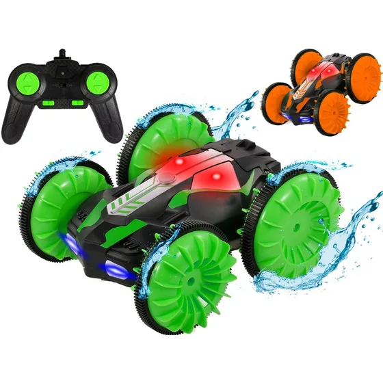 Auto A Radio Control Remoto Todo Terreno Agua + Tierra 360º